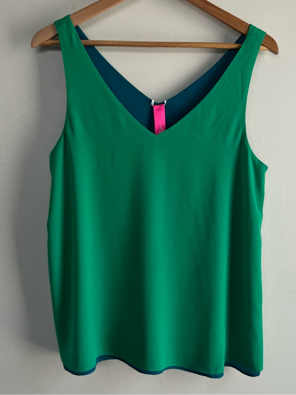 Lilly Pulitzer Women’s M Medium Green & Blue Reversible Sleeveless Tank Top